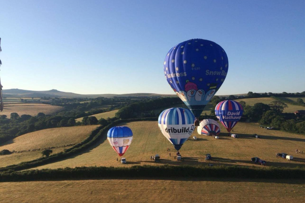 Lydford Summer Fair 2023 Hot Air Balloon Display